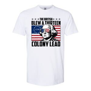 The British Blew A Thirteen Colony Lead George Washington Softstyle CVC T-Shirt