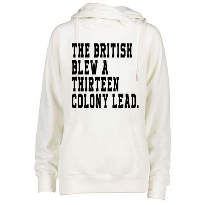 The British Blew A Thirteen Colony Lead Womens Funnel Neck Pullover Hood