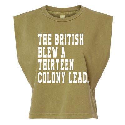 The British Blew A Thirteen Colony Lead Garment-Dyed Women's Muscle Tee