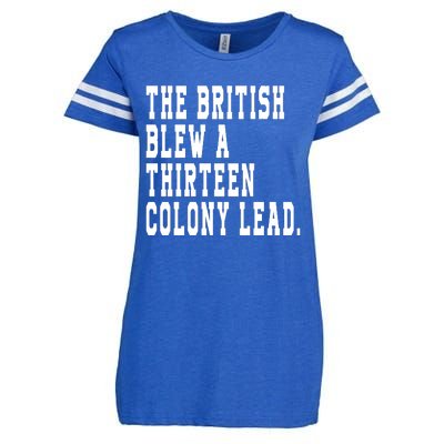 The British Blew A Thirteen Colony Lead Enza Ladies Jersey Football T-Shirt