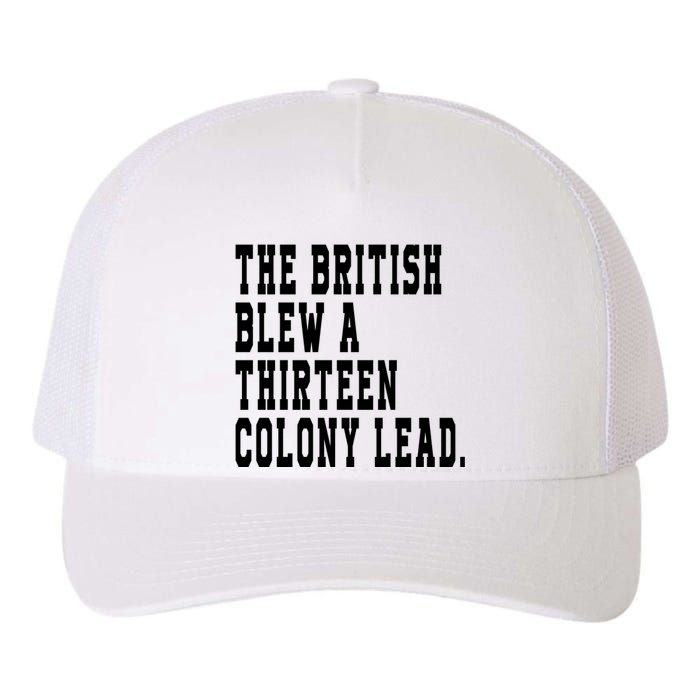 The British Blew A Thirteen Colony Lead Yupoong Adult 5-Panel Trucker Hat