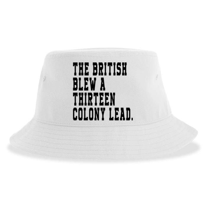 The British Blew A Thirteen Colony Lead Sustainable Bucket Hat