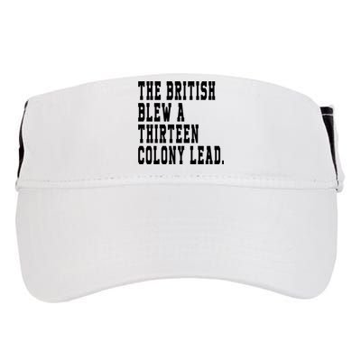 The British Blew A Thirteen Colony Lead Adult Drive Performance Visor