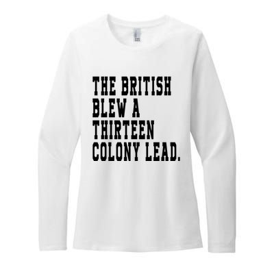 The British Blew A Thirteen Colony Lead Womens CVC Long Sleeve Shirt