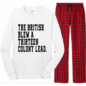 The British Blew A Thirteen Colony Lead Long Sleeve Pajama Set