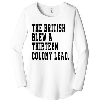 The British Blew A Thirteen Colony Lead Women's Perfect Tri Tunic Long Sleeve Shirt