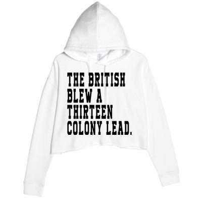 The British Blew A Thirteen Colony Lead Crop Fleece Hoodie