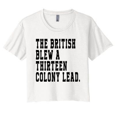 The British Blew A Thirteen Colony Lead Women's Crop Top Tee