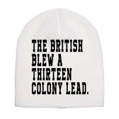 The British Blew A Thirteen Colony Lead Short Acrylic Beanie