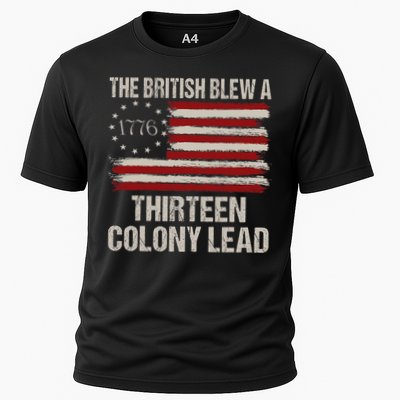 The British Blew A 13 Colony Lead Funny 4th Of July Vintage Performance Shirt
