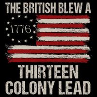 The British Blew A 13 Colony Lead Funny 4th Of July Vintage Bucket Hat