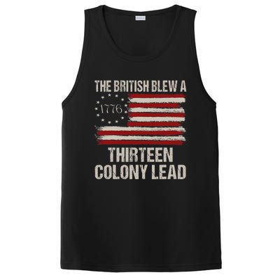 The British Blew A 13 Colony Lead Funny 4th Of July Vintage PosiCharge Competitor Tank