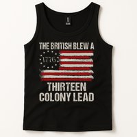 The British Blew A 13 Colony Lead Funny 4th Of July Vintage Tank Top