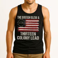 The British Blew A 13 Colony Lead Funny 4th Of July Vintage Tank Top