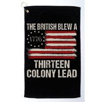 The British Blew A 13 Colony Lead Funny 4th Of July Vintage Golf Towel
