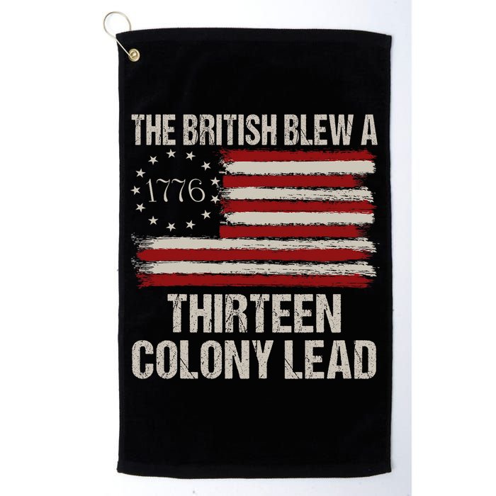 The British Blew A 13 Colony Lead Funny 4th Of July Vintage Golf Towel