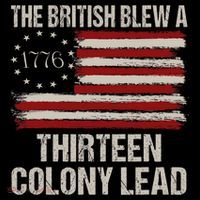 The British Blew A 13 Colony Lead Funny 4th Of July Vintage Visor