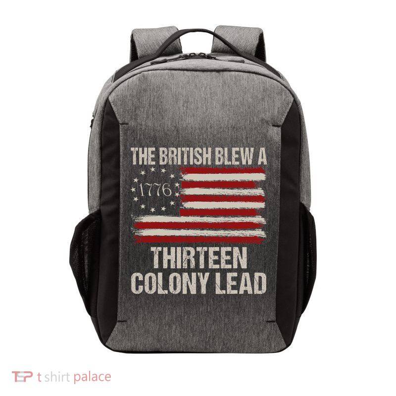The British Blew A 13 Colony Lead Funny 4th Of July Vintage Vector Backpack