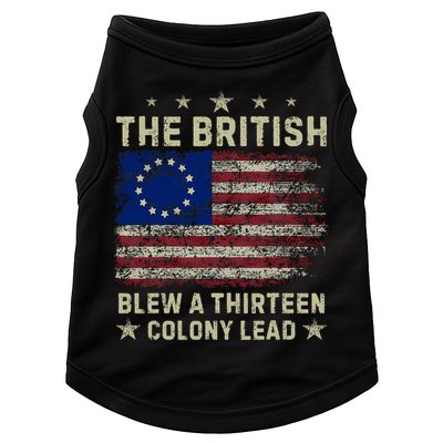 The British Blew A 13 Colony Lead Funny 4th Of July Funny Doggie Tank