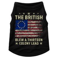 The British Blew A 13 Colony Lead Funny 4th Of July Funny Doggie Tank