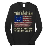 The British Blew A 13 Colony Lead Funny 4th Of July Funny Long Sleeve Shirt