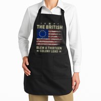 The British Blew A 13 Colony Lead Funny 4th Of July Funny Apron