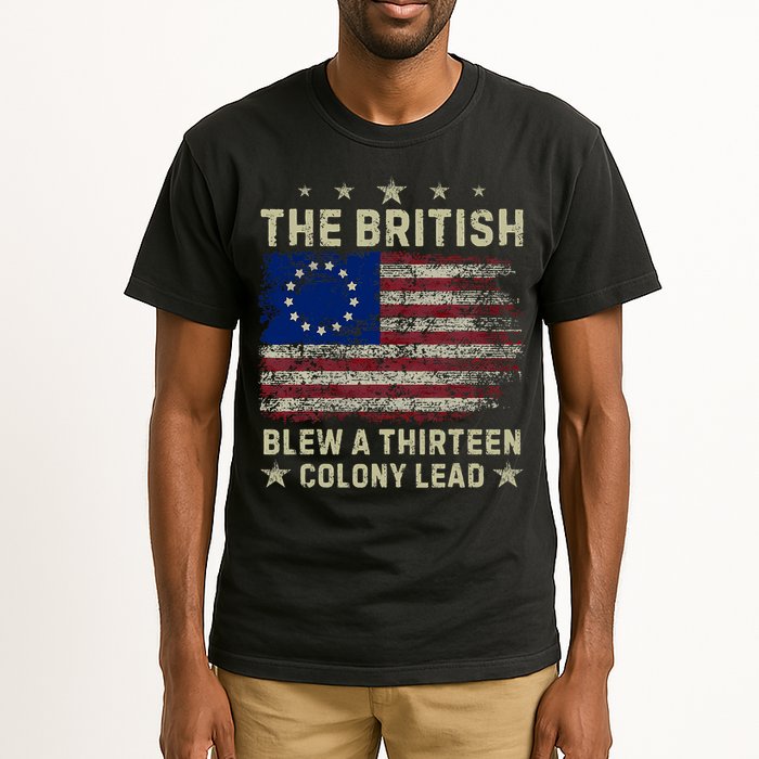 The British Blew A 13 Colony Lead Funny 4th Of July Funny Tall T-Shirt