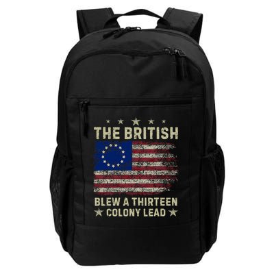 The British Blew A 13 Colony Lead Funny 4th Of July Funny Backpack