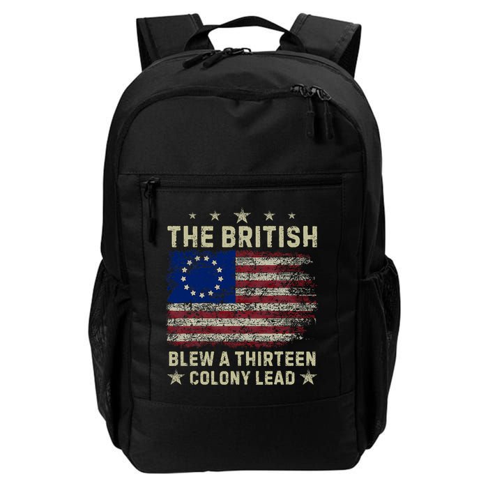 The British Blew A 13 Colony Lead Funny 4th Of July Funny Backpack