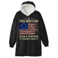 The British Blew A 13 Colony Lead Funny 4th Of July Funny Hooded Wearable Blanket