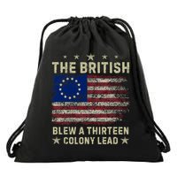 The British Blew A 13 Colony Lead Funny 4th Of July Funny Drawstring Bag