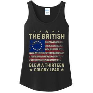 The British Blew A 13 Colony Lead Funny 4th Of July Funny Ladies Essential Tank