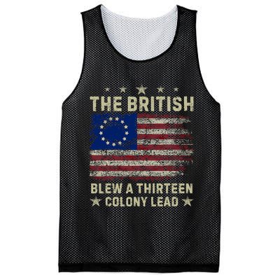 The British Blew A 13 Colony Lead Funny 4th Of July Funny Mesh Reversible Basketball Jersey Tank