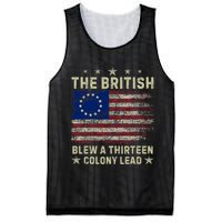 The British Blew A 13 Colony Lead Funny 4th Of July Funny Mesh Reversible Basketball Jersey Tank
