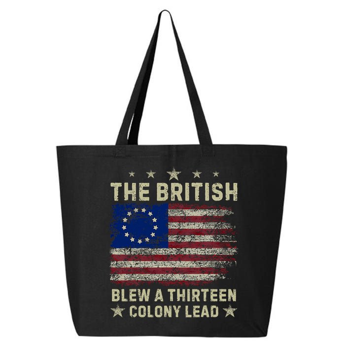 The British Blew A 13 Colony Lead Funny 4th Of July Funny 25L Jumbo Tote