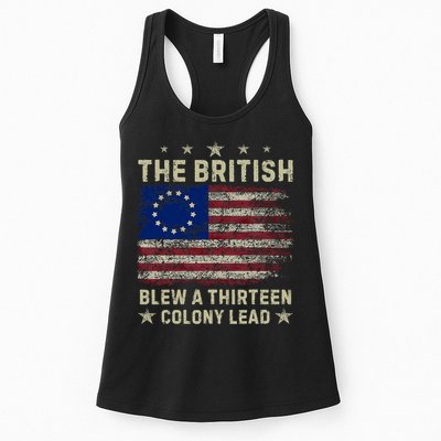The British Blew A 13 Colony Lead Funny 4th Of July Funny Womens Tank Top