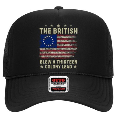 The British Blew A 13 Colony Lead Funny 4th Of July Funny Trucker Hat