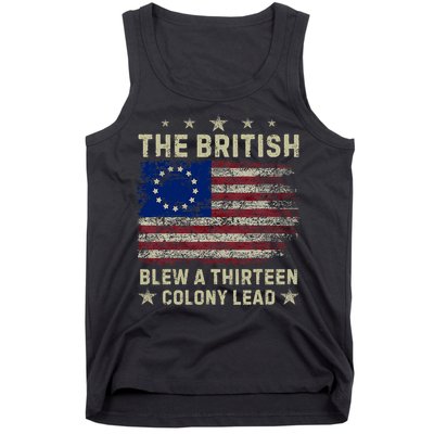 The British Blew A 13 Colony Lead Funny 4th Of July Funny Tank Top