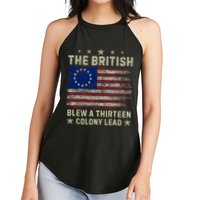 The British Blew A 13 Colony Lead Funny 4th Of July Funny Women's Perfect Tri Rocker Tank