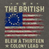 The British Blew A 13 Colony Lead Funny 4th Of July Funny Cotton Canvas Backpack