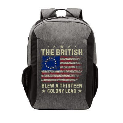 The British Blew A 13 Colony Lead Funny 4th Of July Funny Vector Backpack