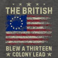 The British Blew A 13 Colony Lead Funny 4th Of July Funny Vector Backpack