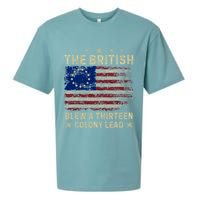 The British Blew A 13 Colony Lead Funny 4th Of July Funny Sueded Cloud Jersey T-Shirt