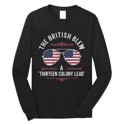 The British Blew A Thirteen Colony Lead Usa American Flag Long Sleeve Shirt