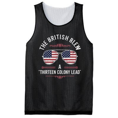 The British Blew A Thirteen Colony Lead Usa American Flag Mesh Reversible Basketball Jersey Tank