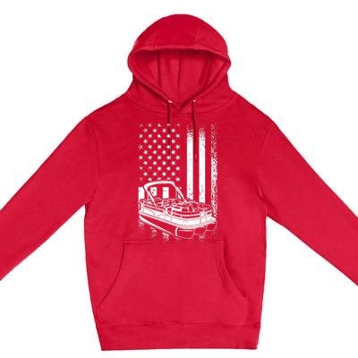 Tritoon Boat Boating - American Tritoon Captain Premium Pullover Hoodie