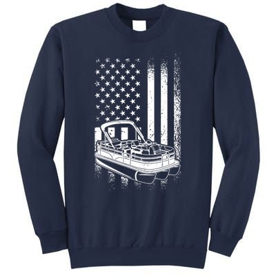 Tritoon Boat Boating - American Tritoon Captain Sweatshirt