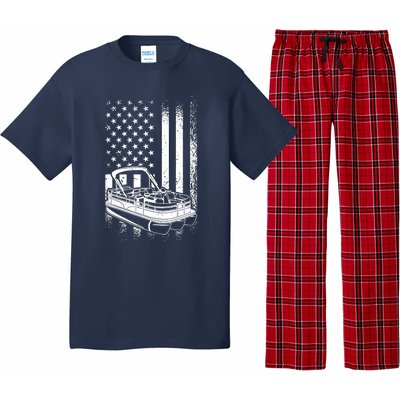 Tritoon Boat Boating - American Tritoon Captain Pajama Set