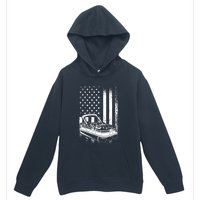 Tritoon Boat Boating - American Tritoon Captain Urban Pullover Hoodie