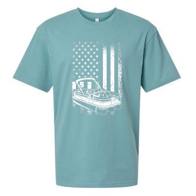 Tritoon Boat Boating - American Tritoon Captain Sueded Cloud Jersey T-Shirt